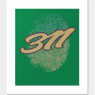 311 Fingerprint Posters and Art